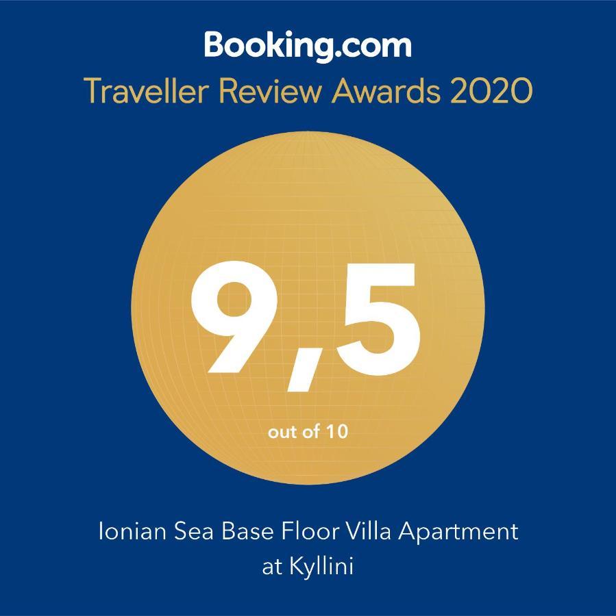 Ionian Sea Base Floor Villa Apartment At Kyllini Kastron  ภายนอก รูปภาพ